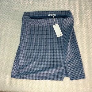 Blue pencil skirt